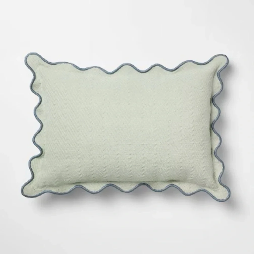Lumbar Textured Herringbone Pillow Threshold™ Design with Studio McGee